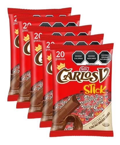 Carlos V Stick 20 Pz ( Pack De 5 Pz )