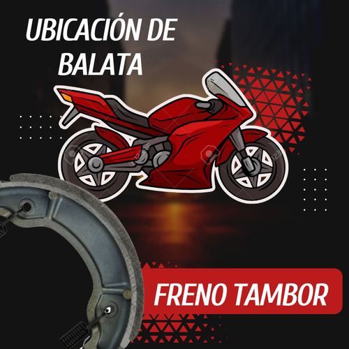 Balata Freno Tambor Para Italika Ds125/ds150 Matsuma