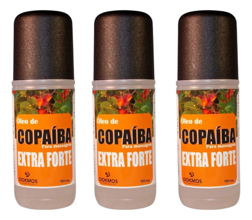  Kit 3 Copaiba Massagem Corpo Relaxante Alivio Dor Muscular