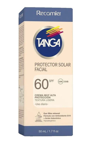 Protector Solar Facial Tanga Spf 60 50ml