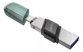 Pendrive Sandisk Ixpand Flip 128 Gb Dual Lightning Usb-a 3.1 Gris - Sdix90n-128g-gn6ne Con Tapa