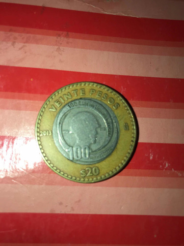 Moneda De 20 (100 Años Ejército Mexicano)