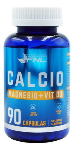 Calcio + Vit D + Magnesio 90 Cápsulas Fnl