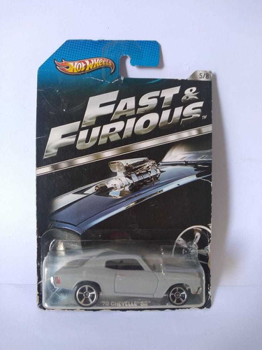 Hot Wheels Fast And Furious 70 Chevelle Ss 5/8 Gris 2012