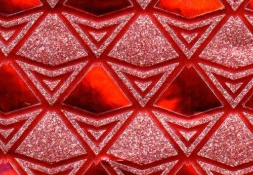 Papel Diamantado Para Envoltura De Caja Con 20 Hojas Color Rojo L-017- Rombos