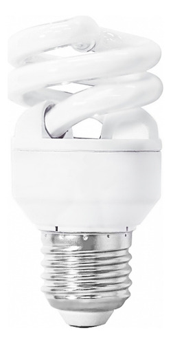 Lâmpada Compacta Espiral 9w 127v E27 Branco Frio 10 Uni