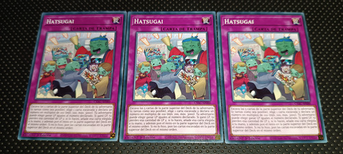 Set 3 Cartas Yugioh Hatsugai En Español Cyac 