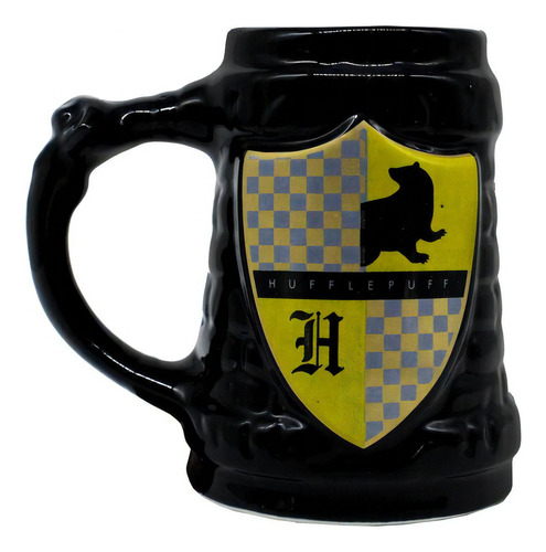 Caneca Formato 3d Lufa Lufa Harry Poter Hogwarts Casas Bruxo