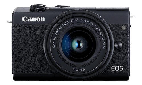Imagen 1 de 6 de  Canon EOS Kit M200 + lente 15-45mm IS STM sin espejo color  negro