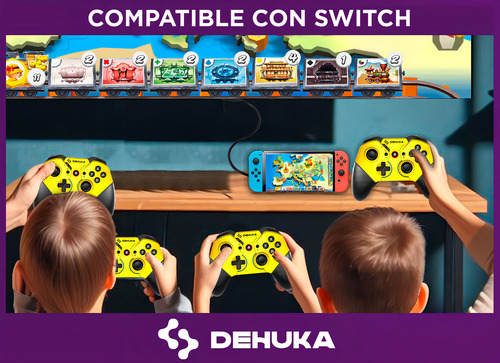 Joystick Compatible Nintendo Switch Oled con NFC Control PC Gamer Inalambrico USB y Android Dehuka