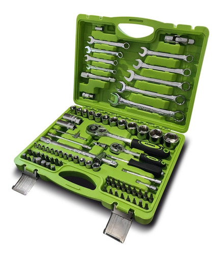 Set Juego De Tubos Llaves Y Puntas Kroner De 82 Piezas