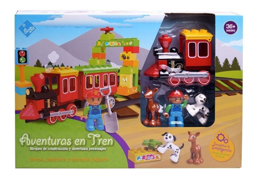 Tren Con Bloques Para Armar Aventuras Figuras En Tren Duend 