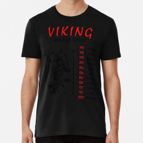 Remera Viking World Tour Vikingos Camisetas Camisa Clásica A