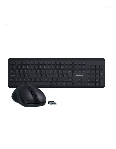 Combo Teclado E Mouse Sem Fio Usb Csi 50 Preto - Intelbras