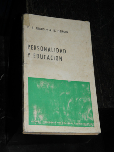 Personalidad Y Educacion - Ricks / Bergin - Paidos