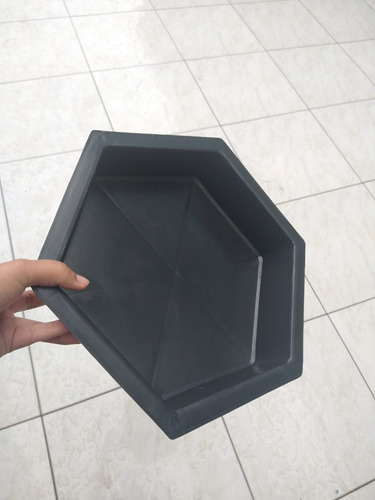 05 Forminhas Da Sextavada De 06 Cm Para Bloquete De Cimento
