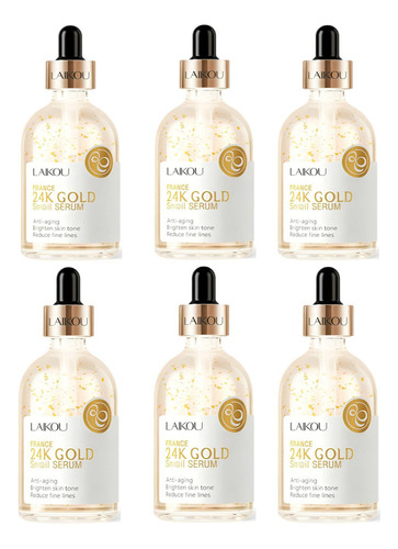 Pack 6 Serum France 24k Gold Snail Laikou Antiarrugas