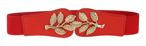  HYMD Cinturones de cuero para hombre correa masculina doble  hebilla jeans de lujo (longitud del cinturón: 49.2 in, color: rojo marrón)  : Ropa, Zapatos y Joyería