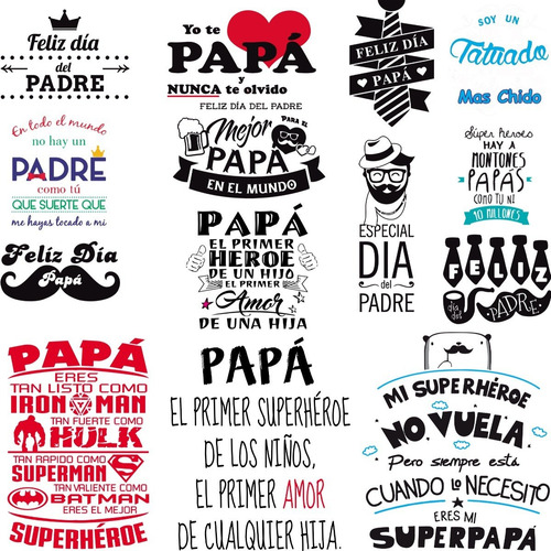 Laminas Comestibles Dia Del Padre P/ Tortas Cupcakes Cookies