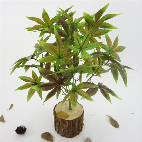 Follaje Artificial Simulación Hojas De Arce Falsas Plantas