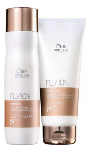  Kit Wella Fusion Shampoo 250ml E Condicionador 200ml