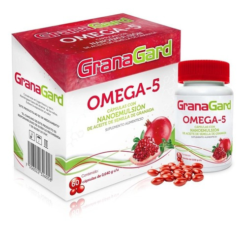 Omega 5 60 Capsulas Sabor Granada