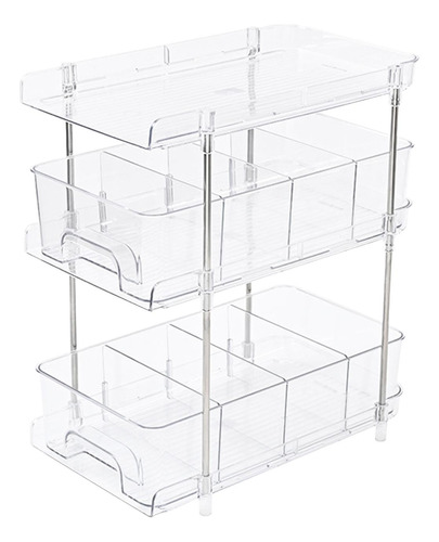 Contenedor Organizador De Gabinete Deslizante 30,9x18,8x35cm