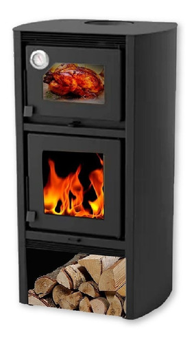 Calefactor Horno Doble Combustion Metavila Lyon + Kit Techo