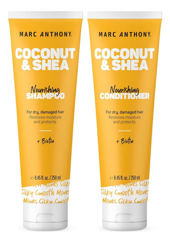 Shampoo + Acondicionador Coconut & Shea Marc Anthony 250ml