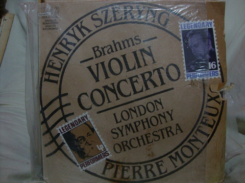 Vinilo Orquesta Londres Henrik Szeryng Monteux Brahms Cl1