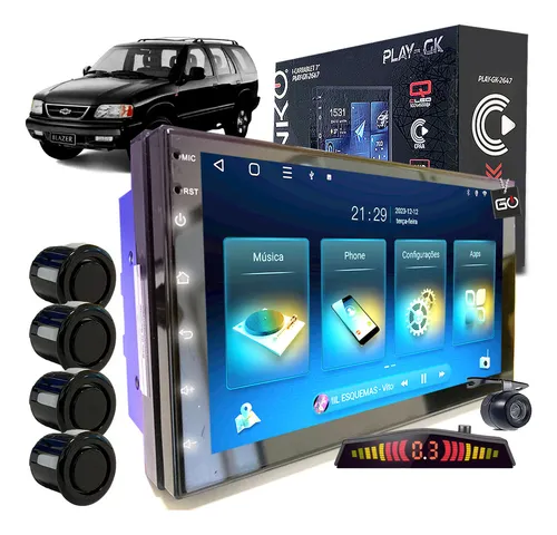 comprar Kit Multimidia Android 64gb 7polegadas + Sensor Preto Genko