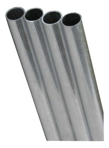 K & S Tubo Redondo 1-4  D X 12  L Acero Inoxidable - 304 Ca