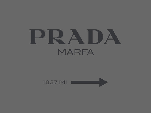 Cuadro Decorativo Moderno En Canvas 75x50 Prada Marfa