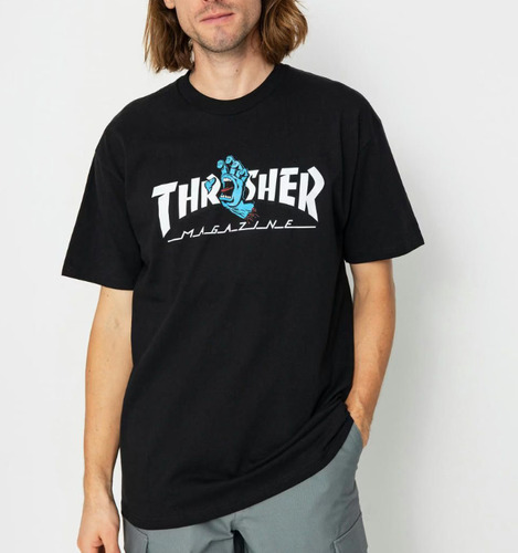 Playera Santa Cruz X Thrasher Screaming Logo The Reason Stor