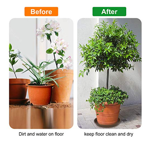 Plato Para Maceta De Planta Tite De Color Blanco