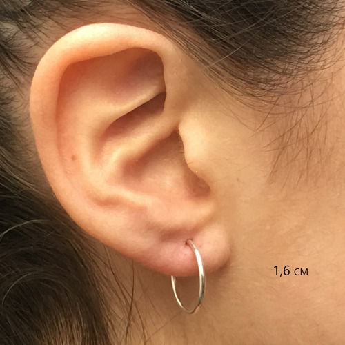 Aros Argollas Cubanos 4 Cm Plata 925 (nro 10)