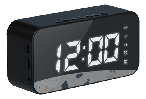 Reloj Digital Con Altavoz Bluetooth Reloj Despertador Con Al