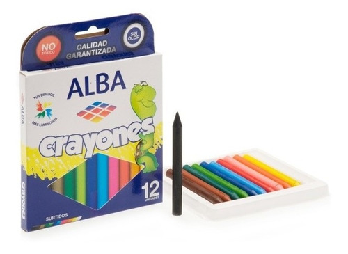 Crayon Escolar Alba X12 Colores