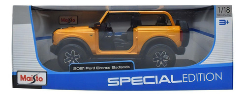 Ford Bronco Badlands 2021 Yl Maisto Escala 1:18