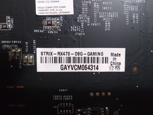 Imagen 3 de 3 de Tarjeta De Video Rx 470 Gaming 8gigas Ref 220