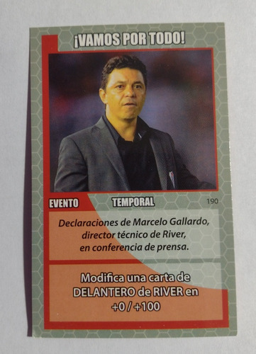 Figurita De Fútbol 2015 De River Plate Muñeco Gallardo 