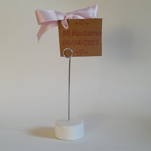 25 Porta Foto Tarjeta Comunión Casamiento Bautismo