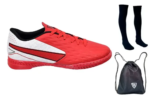 Kit Chuteira Futsal Impactor Adulto Infantil Meio Bolsa