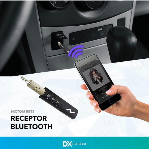 Receptor Bluetooth Batería Cn Control Volumen Manos Libres *