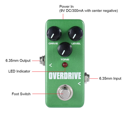 Pedal De Efectos Fod3 Kokko Para Guitarra Mini Overdrive Por