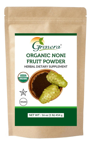 Suplemento Polvo Orgánico De Fruta Noni, - g a $326