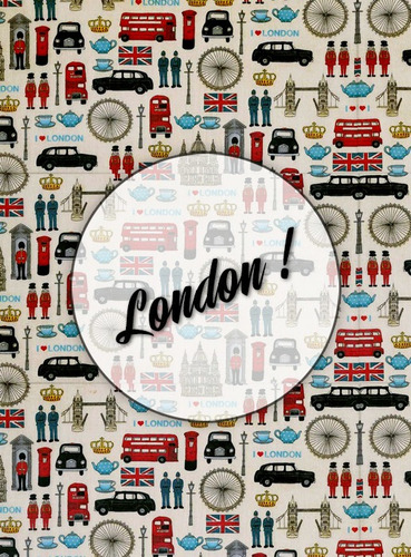 London! Lámina Decoupage Autoadhesiva 30 X 42 Cm