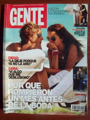 Revista Gente 2395 Z Nara D Forlan C Castaña M Palermo