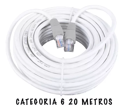 Cable Red LAN Ethernet Alta Velocidad RJ45 Router Ordenador (20m) FLhrweasw  Nuevo