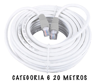Cable Utp Categoria 6 Red Ponchado Ethernet Por 20 Metros